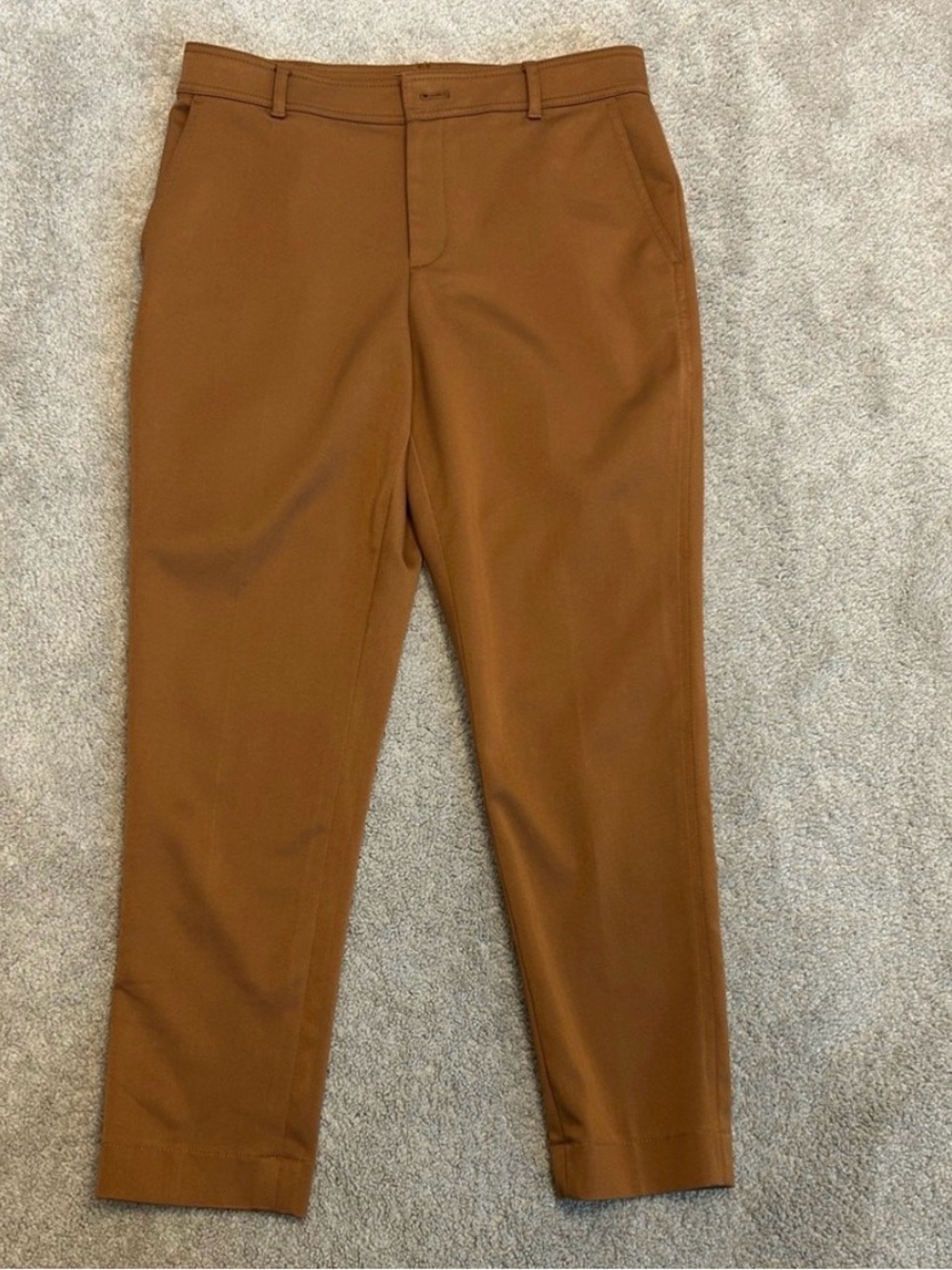 Club Monaco camel brown slim fit ankle pants Sz 6 NWOT business professional